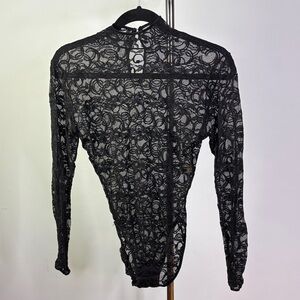 VS Vintage Lace bodysuit, black